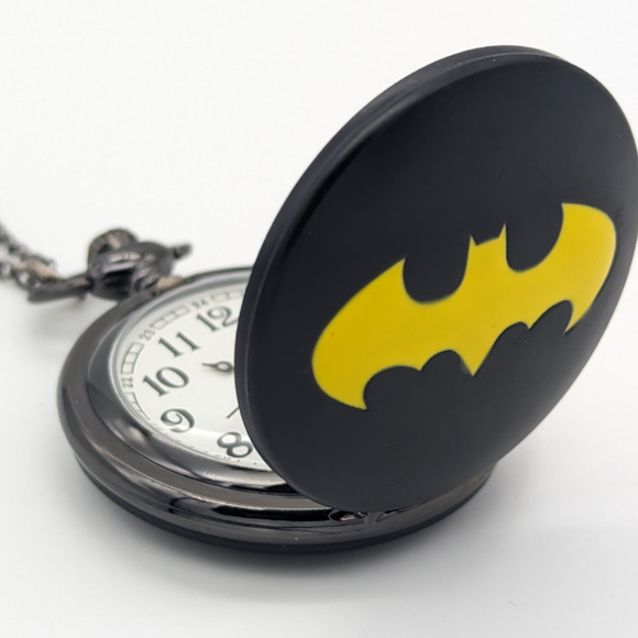 Other - Batman NEW Pocket Watch Gift Fun Dark Night Fan Comic Necklace Chain